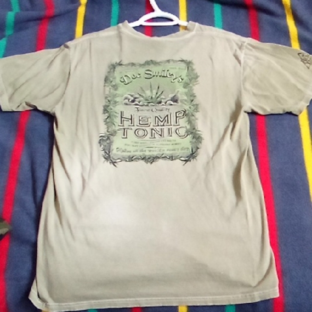 Crazy Shirts Presents Hemp Tonic Graphic T-Shirt - Tan Green